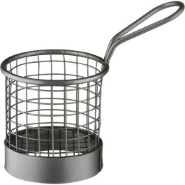 Koszyk do serwowania potraw, czarny, Ø 80 mm - Przybory do serwowania