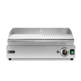 Płyta grillowa w połowie żebrowana, HENDI, Kitchen Line, 1/2 gładka, 1/2 ryflowana, 220-240V/2400W, 527x404x(H)233mm Wariant podstawowy - Hendi 2024