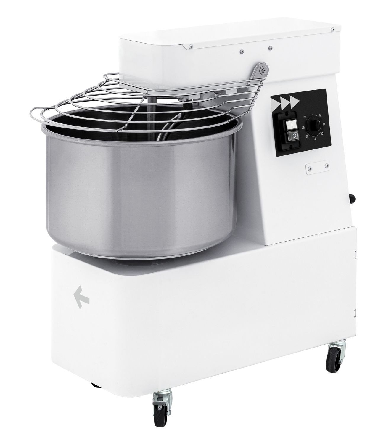 Miesiarka spiralna ze stałą głowicą i dzieżą, 22 l, Prismafood, 56 kg/h, 16L, 400V/750W, 378x690x(H)730mm