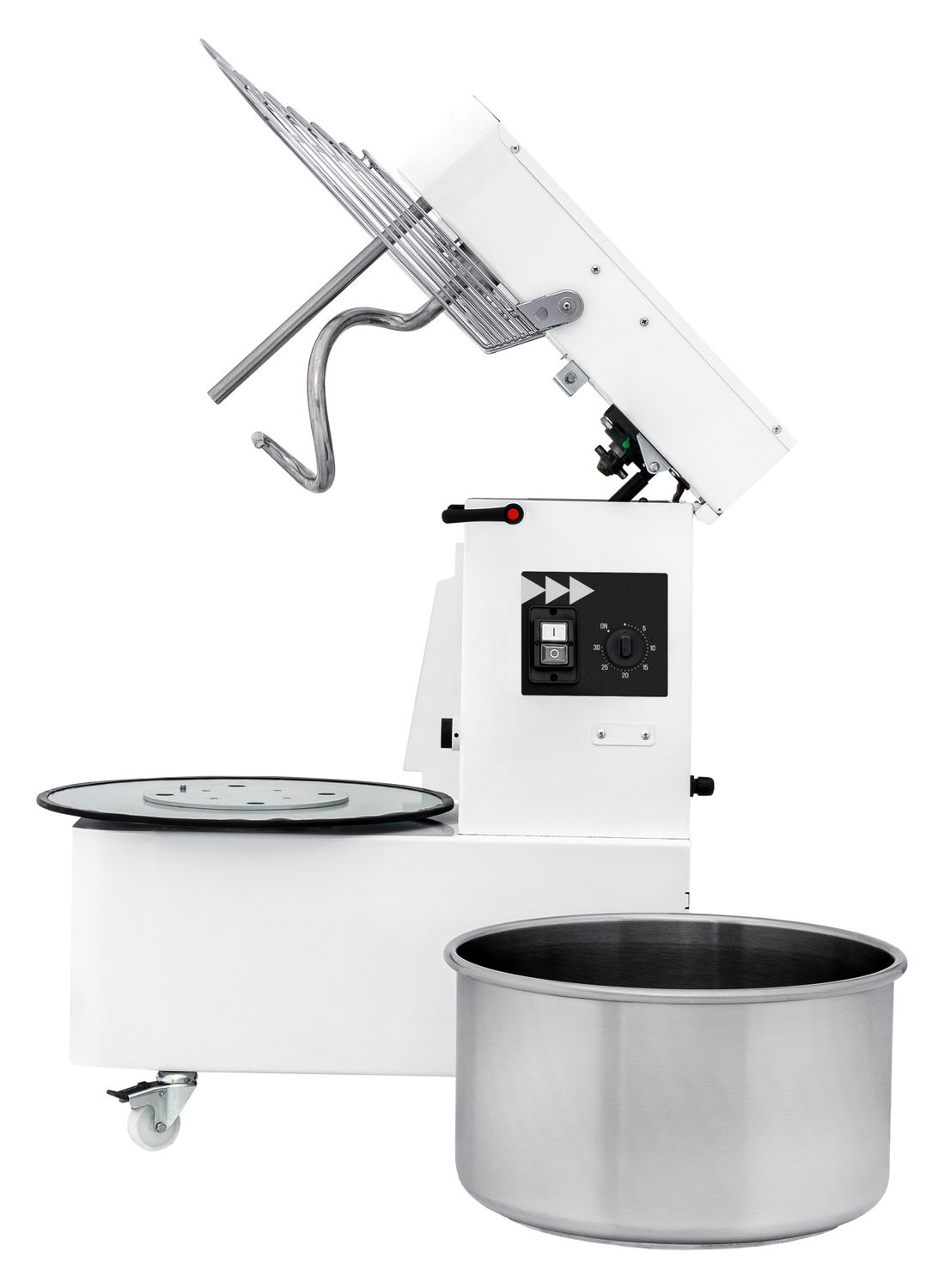 Miesiarka spiralna z wyjmowaną dzieżą o 2 prędkościach, 41 l, Prismafood, 112 kg/h, 41L, 400V/1700W, 480x815x(H)850mm