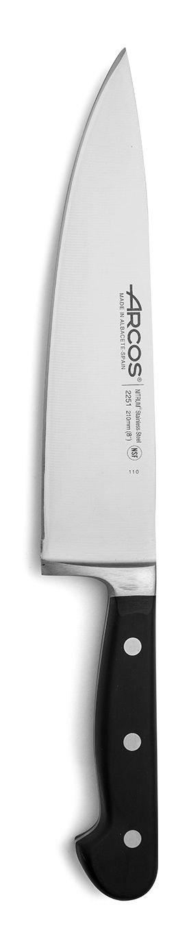 Nóż szefa kuchni, seria ÓPERA, Arcos, czarny, (L)342mm