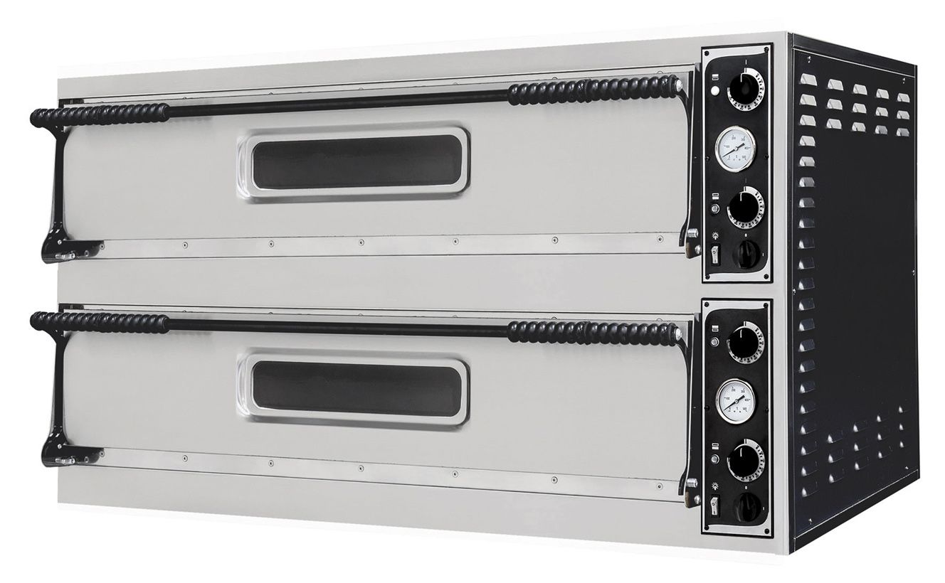 Piec do pizzy Basic Slim, Prismafood, 2 komory, 400V/12000W, 1305x600x(H)745mm