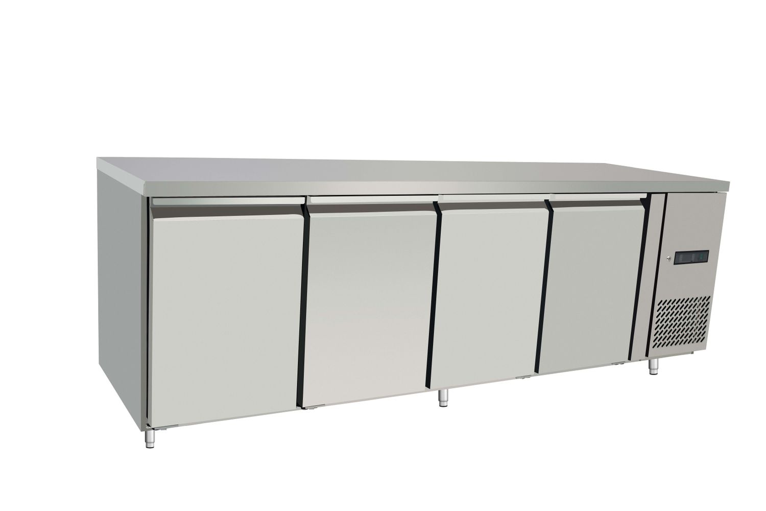 Stół chłodniczy, 4-drzwiowy, Arktic, Profi Line, Bez tylnego rantu, 450L, 230V/400W, 700x2230x(H)839mm
