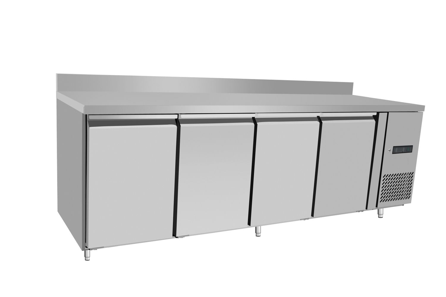 Stół chłodniczy, 4-drzwiowy, Arktic, Profi Line, Z tylnym rantem, 450L, 230V/400W, 700x2230x(H)839mm