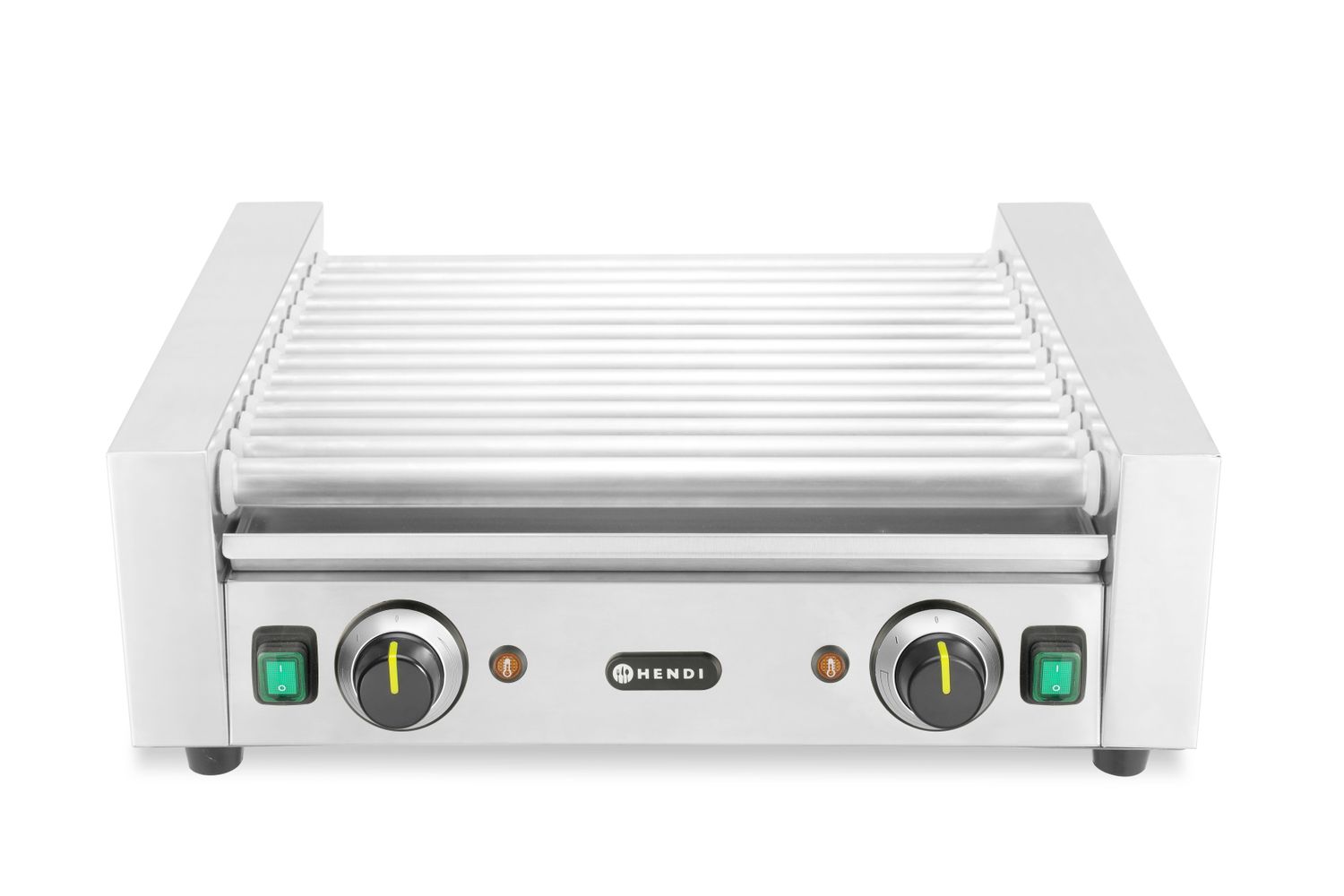 Podgrzewacz rolkowy do parówek dwustrefowy, HENDI, 14 rolek, 230V/1230W, 566x640x(H)192mm