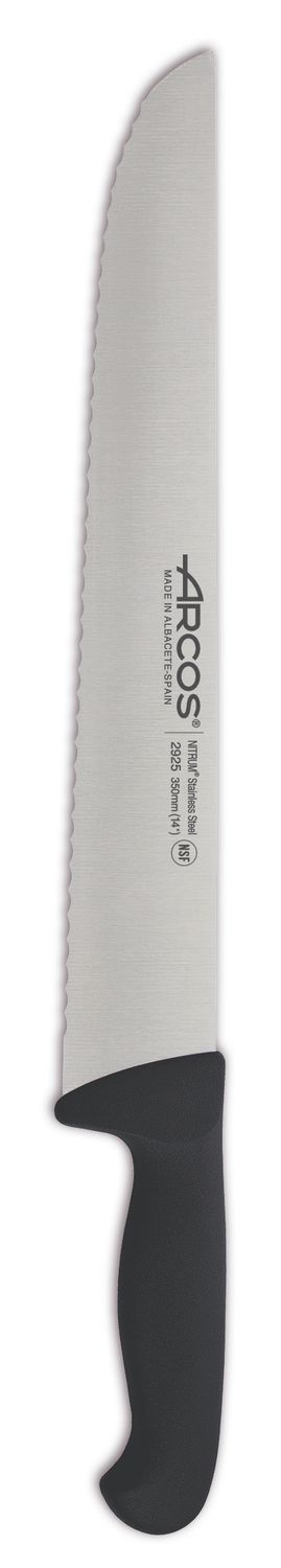 Nóż rzeźniczy, ząbkowany, seria 2900, Arcos, 2900, czarny, (L)492mm