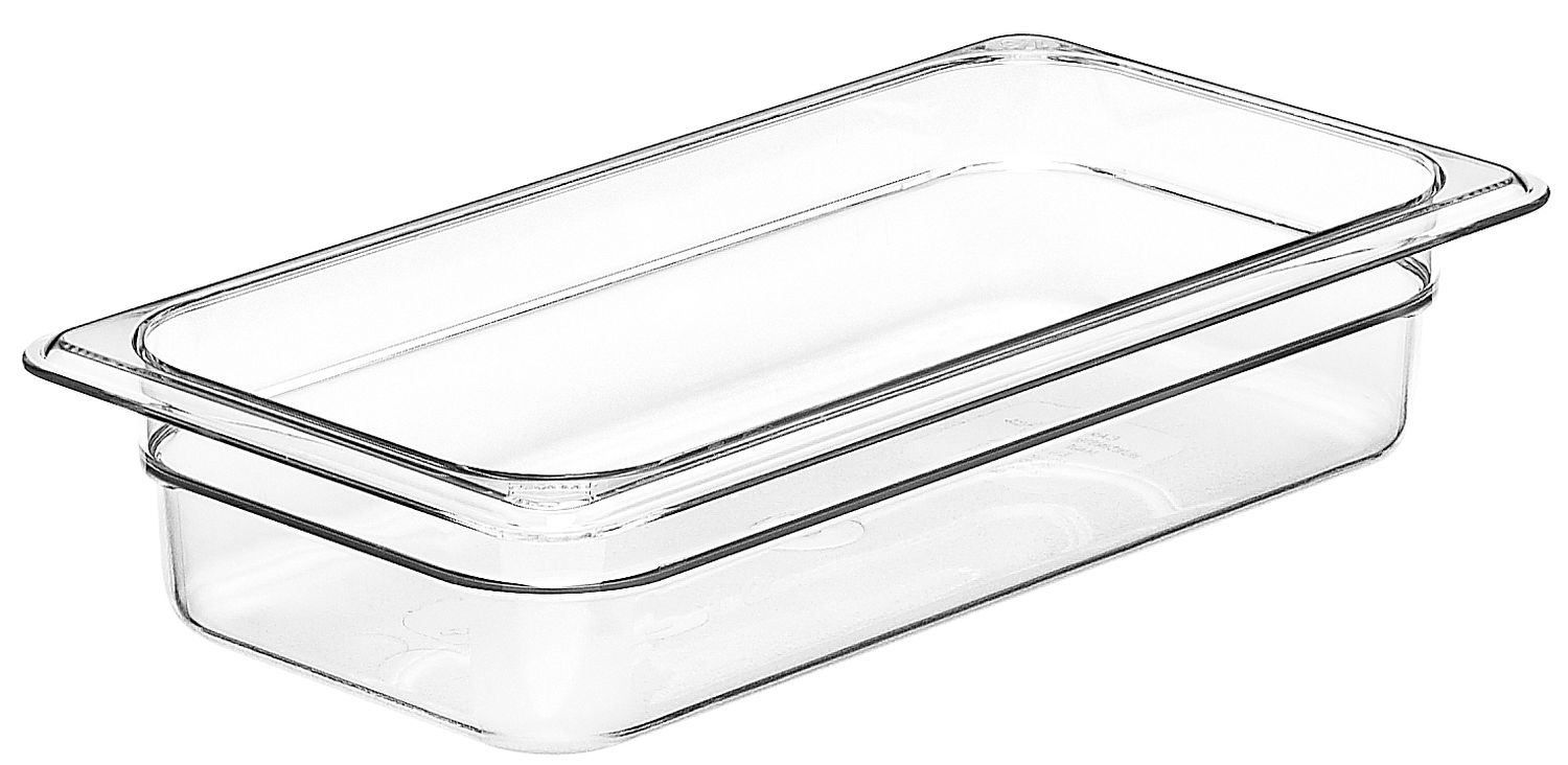 Pojemnik Camwear GN 1/3 z poliwęglanu, Cambro, GN 1/3, 2,4L, transparentny, 325x176x(H)65mm