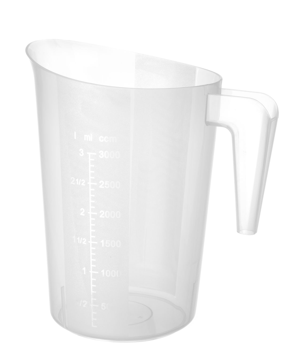Miarka z polipropylenu piętrowalna, HENDI, Kitchen Line, 3L, ⌀181x(H)233mm