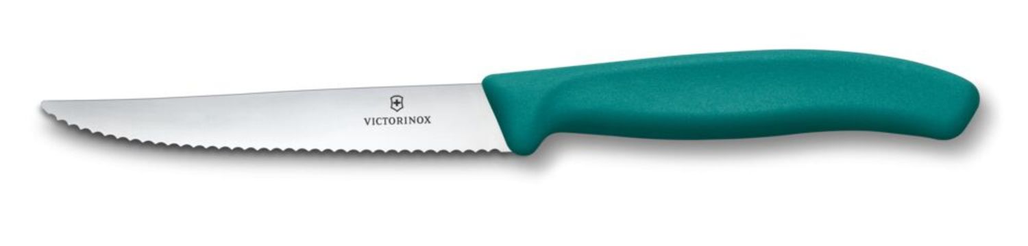 Nóż do steków i pizzy, Victorinox, zielony, (L)222mm