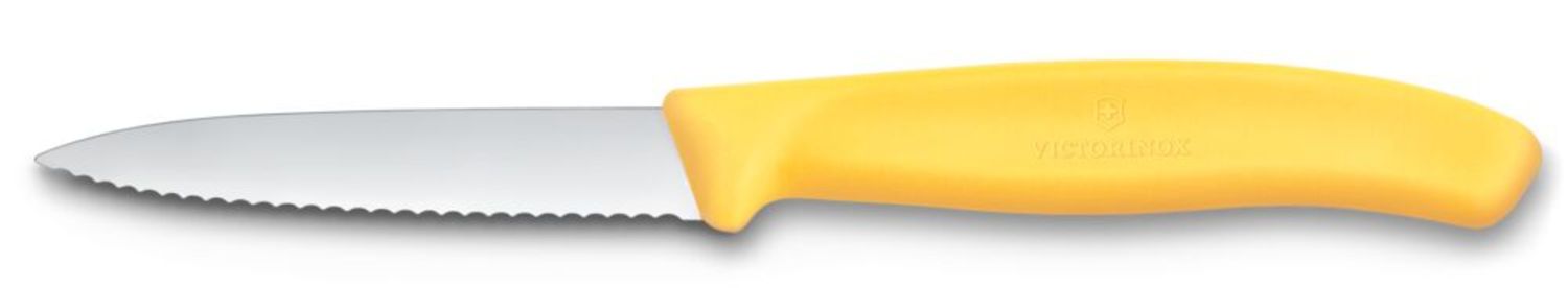 Nóż do warzyw, ząbkowany, Victorinox, żółty, (L)190mm