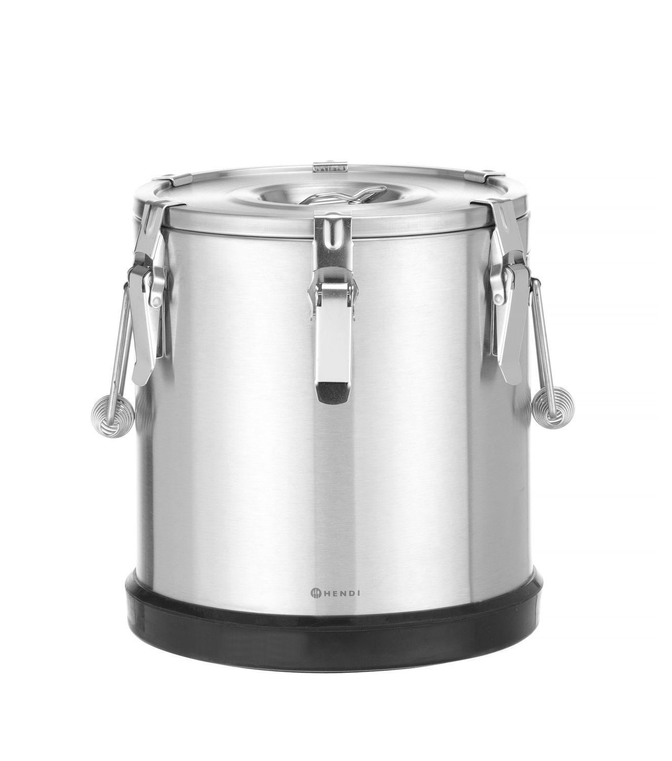Termos ze stali nierdzewnej do transportu żywności, HENDI, Kitchen Line, 15 l, 15L, srebrny, ⌀300x(H)340mm