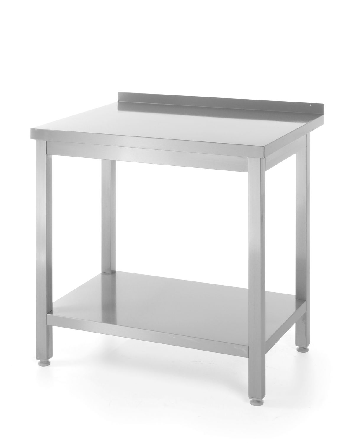 Stół przyścienny z półką – skręcany, głębokość 600 mm, HENDI, Profi Line, 800x600x850 mm, 800x600x(H)850mm