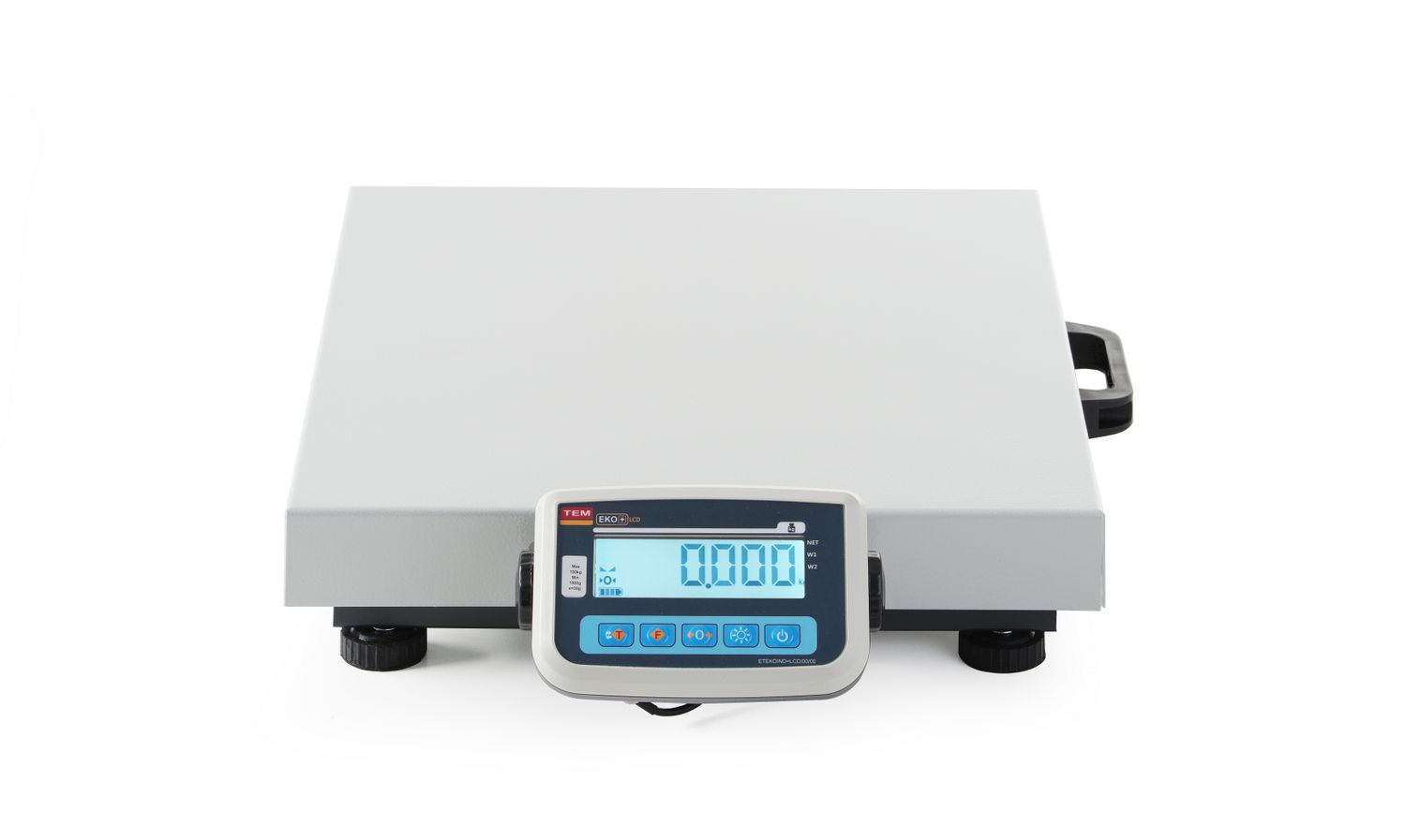 Waga paczkowa przenośna LCD z legalizacją, seria EKO+, 150 kg, TEM, xx(H)mm