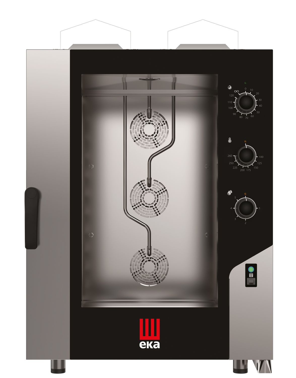 Piec konwekcyjno-parowy Millennial Smart Bakery, 10× 600×400 mm – sterowany elektromechanicznie, gazowy, Tecnoeka, 230V/700W, 18kW, 850x1041x(H)1231mm