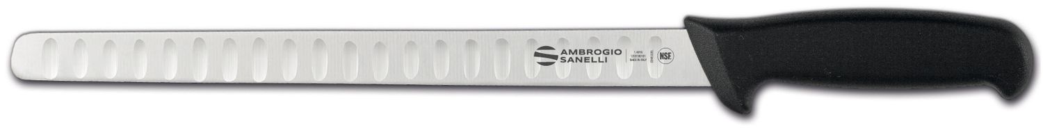 Nóż do łososia Supra, Ambrogio Sanelli, ostrze ze żłobieniami, (L)420mm