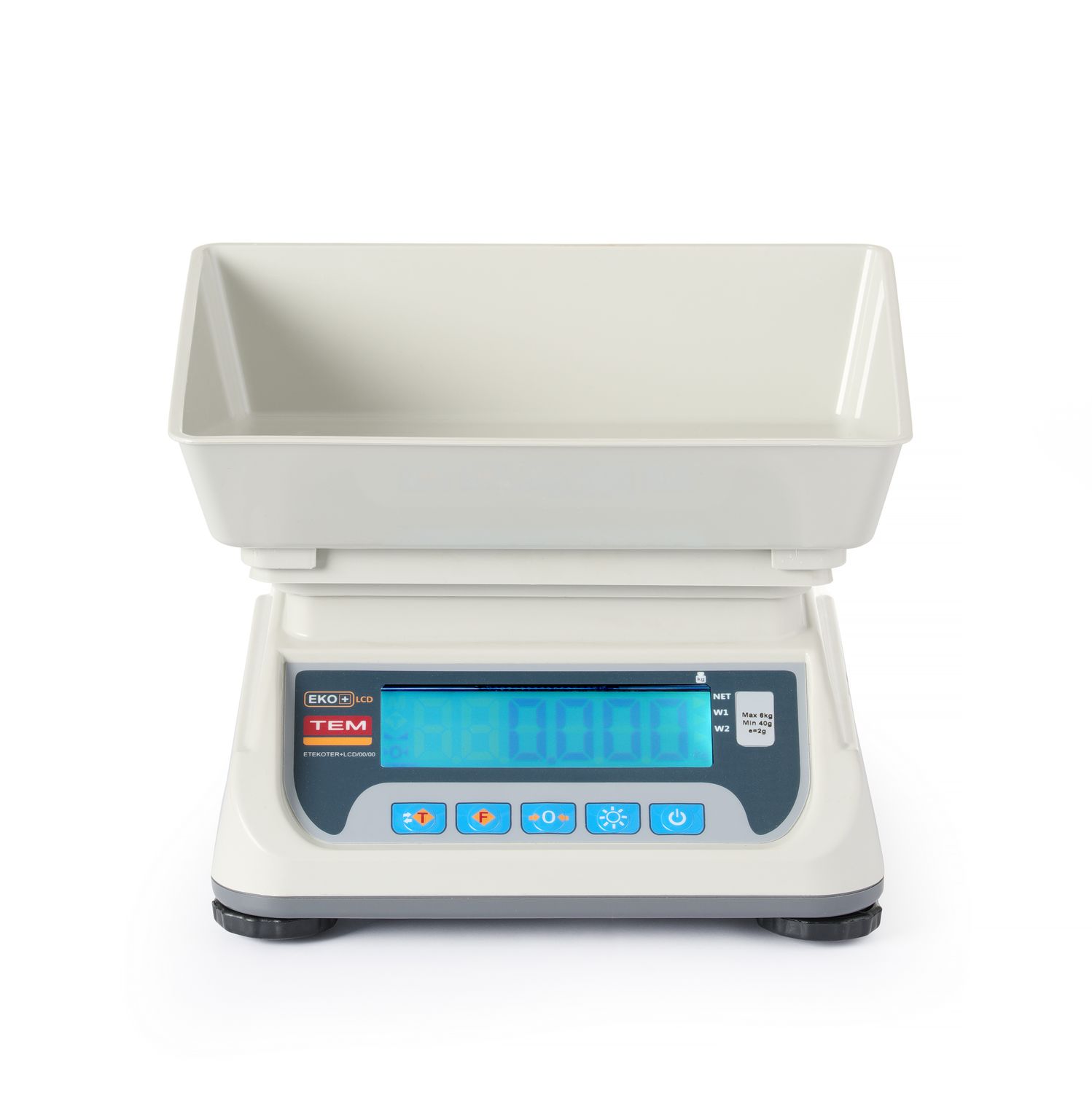 Waga kuchenna LCD z legalizacją, seria ECO+, TEM, 255x264x(H)189mm