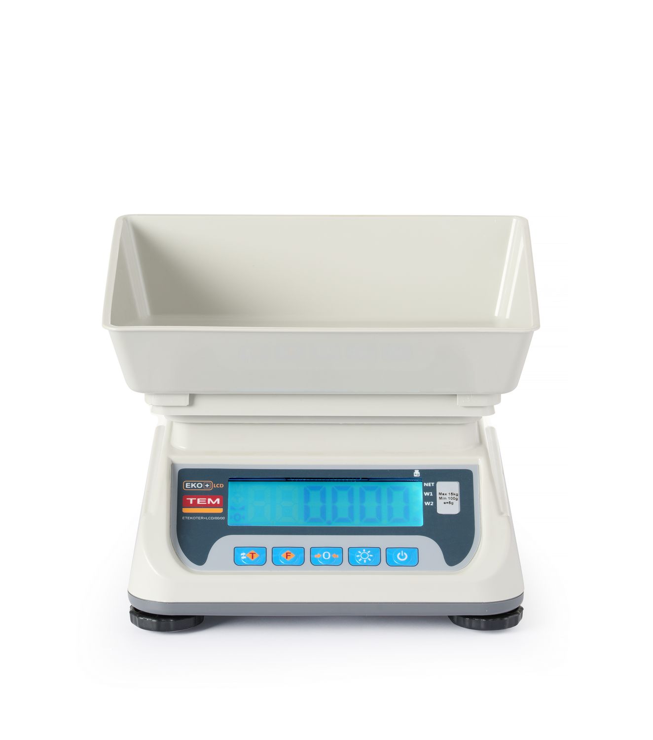 Waga kuchenna LCD z legalizacją, seria ECO+, TEM, 255x264x(H)189mm