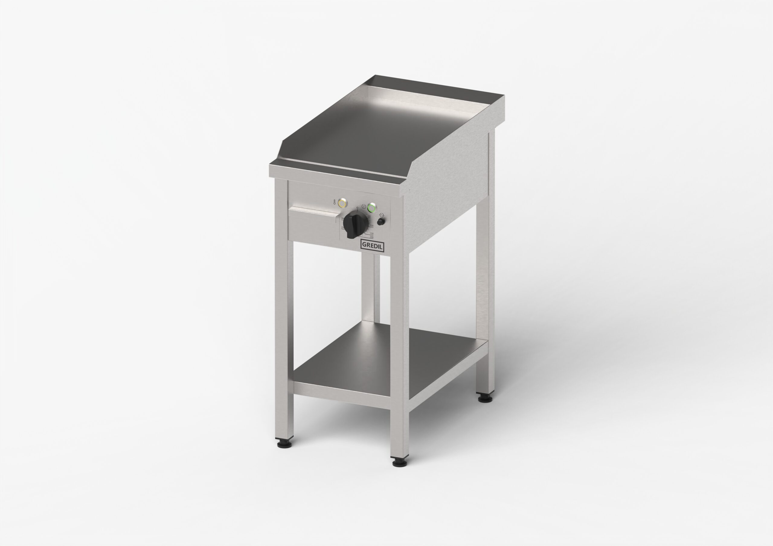 Płyta grillowa elektryczna, gładka, Gredil, 400x700x850 mm, P 4.0 kW, U 400 V